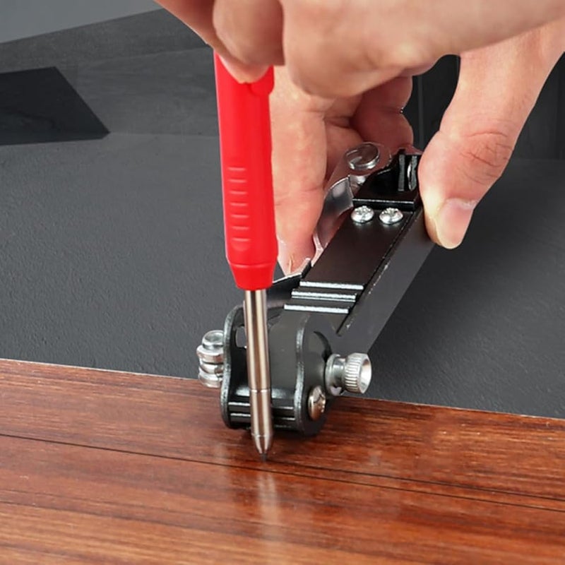 Adjustable Contour Gauge Tool For Woodworking And Carpentry With Precision Scribe - Image 4