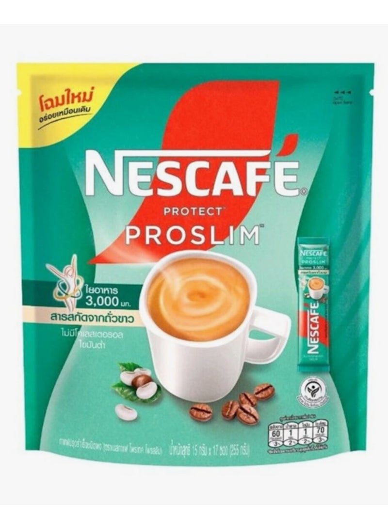 Nestle NESCAFE Protect Proslim Instant Coffee Mix 15g X 17 Sticks - Image 2