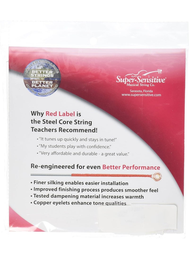 Super Sensitive Red Label 6105 Cello String Set, 3/4, Full Set  - Image 1