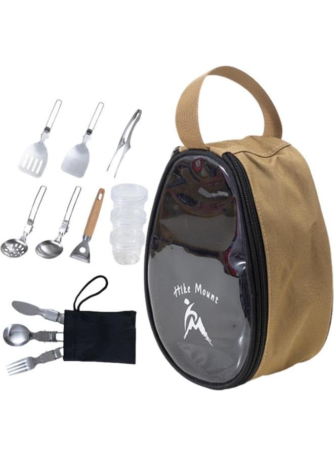 Generic Portable Outdoor  Folding Cookware Set with Storage Bag No: easy-10p  - Image 1