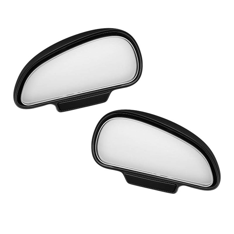 Generic Opaltool 2 x Car Blind Spot Mirrors, 360 Degree Exterior Mirrors, Blind Mirrors, Driving School Mirrors, Universal Angle Mirror (Black)  - Image 1