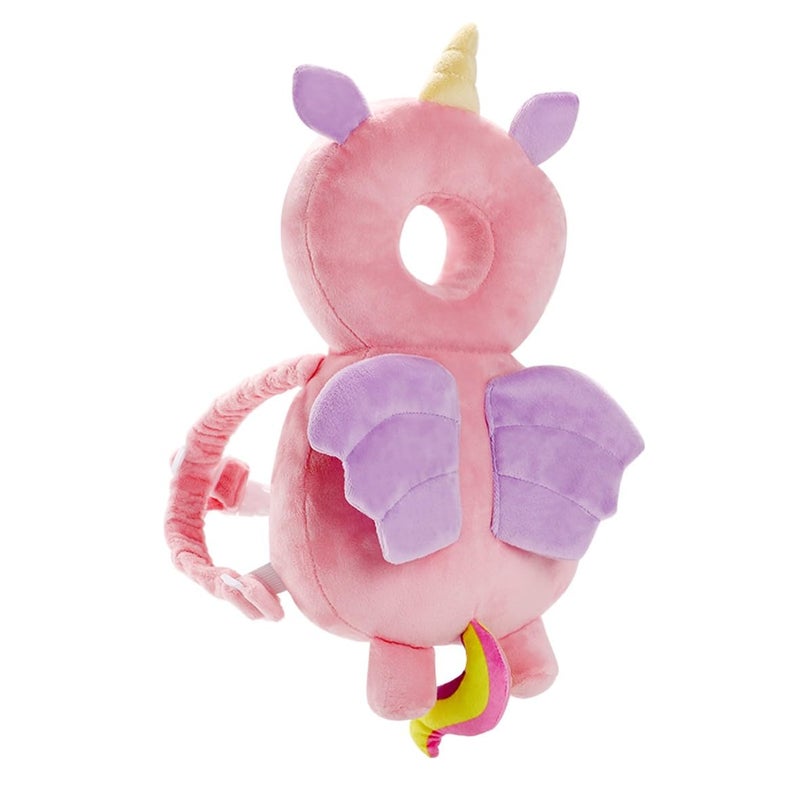 Umtiti Baby Head Protector Pad Safety Pad for Walking & Crawling, Toddlers Head Safety Adjustable Back-Pack,Pink Unicorn (US) - Image 1