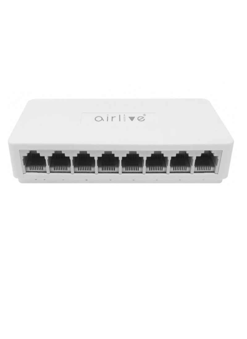 airlive - plug-and-play unmanaged Fast Ethernet switch , Live-8GT switch is equipped with 8 x 10/100/1000Mbps - Image 1