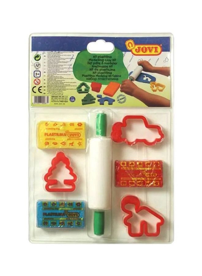 JOVI طقم طين تشكيل 6 قطع بألوان متنوعة - Image 1