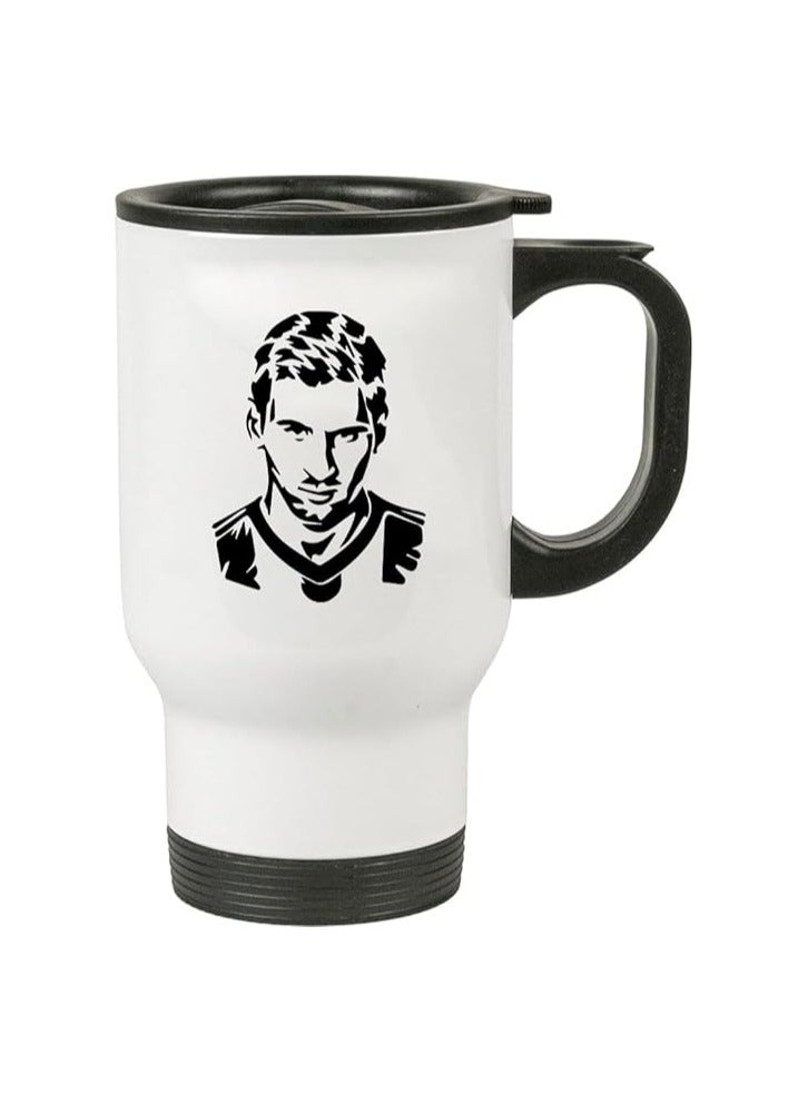Football Super Hero Messi Printed Travel Coffee Mug - Gift for Football Sports Fan - Travel Mug Gifts for Friends - Image 2