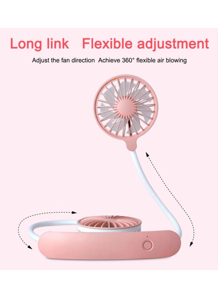 Yuwell Portable Fan Adjustable USB Mini Fan Rechargeable Battery Operated Hanging Neck Fan Personal HandFree Fan Neck Air Conditioner 360 Cooling Fan Wearable Personal Fan Low Noise 3 Adjustable Speeds Modes - Image 1