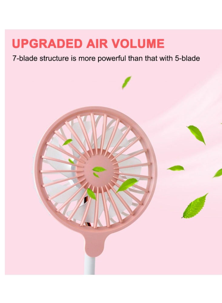 Yuwell Portable Fan Adjustable USB Mini Fan Rechargeable Battery Operated Hanging Neck Fan Personal HandFree Fan Neck Air Conditioner 360 Cooling Fan Wearable Personal Fan Low Noise 3 Adjustable Speeds Modes - Image 2