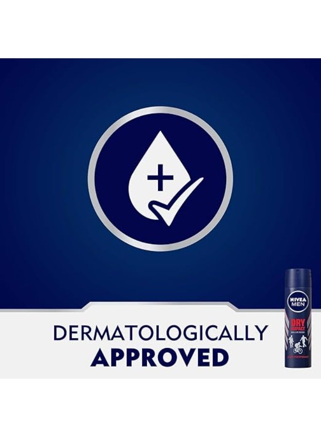 NIVEA MEN Antiperspirant Spray For Men Dry Impact 150ml - Image 2