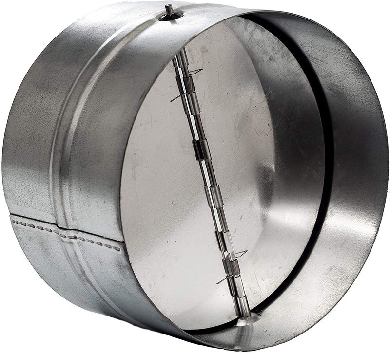 Vent Systems 12 Inch Backdraft Damper  Backflow Shutter  HeavyDuty Inline Springs Loaded  OneWay Airflow Ducting Insert  Inline Fan Vent Deflector