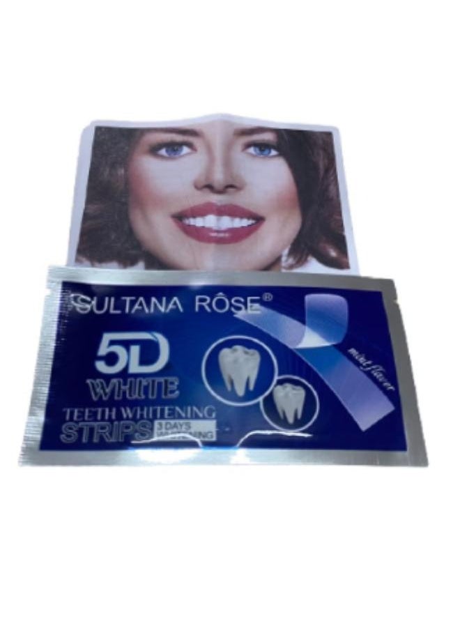 Sultana 5D White Teeth Whitening 3Days Whitening Consists of 7 strips  - Image 3