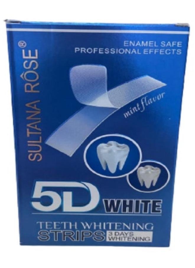 Sultana 5D White Teeth Whitening 3Days Whitening Consists of 7 strips  - Image 1