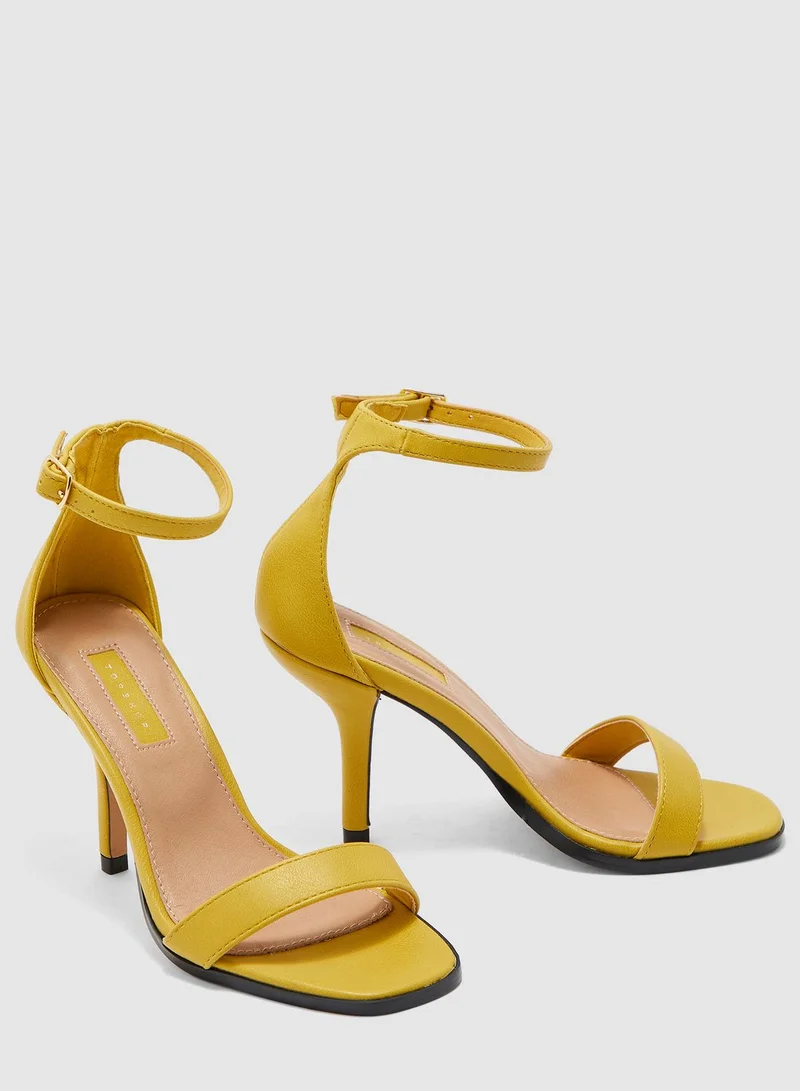 TOPSHOP Sage Curve Mid Sandal