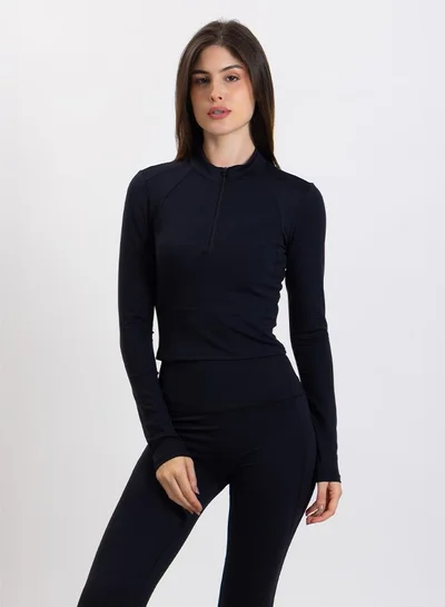 شايبس SCULPT CROP ZIP-UP TOP