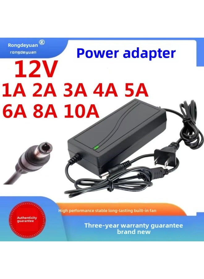 Generic - 12v5a Power Adapter Intelligent Voltage Regulator 220V To 12V Power Adapter 12V Lamp With Switching Power Supply-Color:12V5A-Specifications:Us Regulations - Image 1