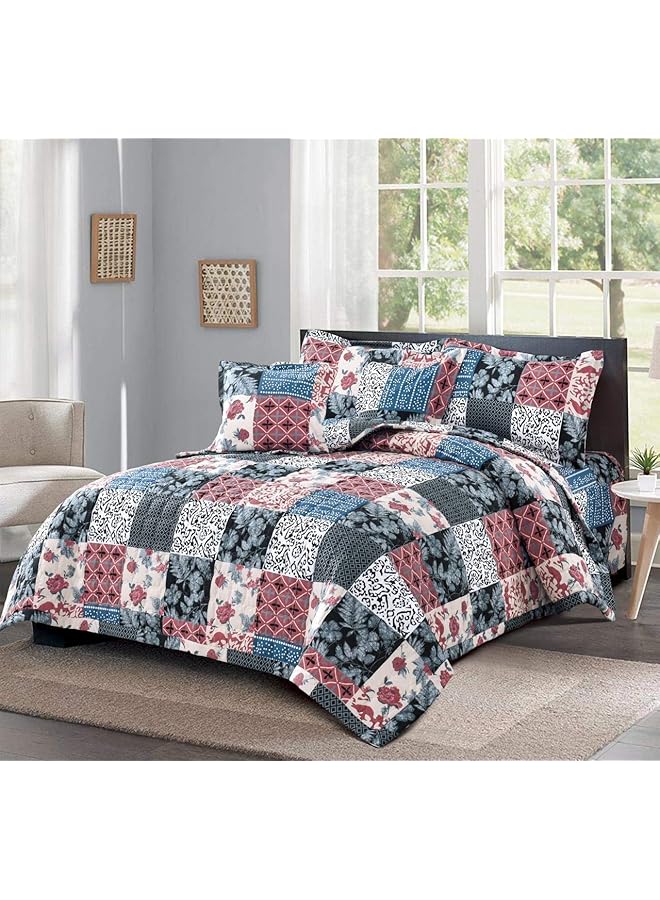 Compressed Comforter Set 4 Pcs Multicolour Single Size 6285571010229
