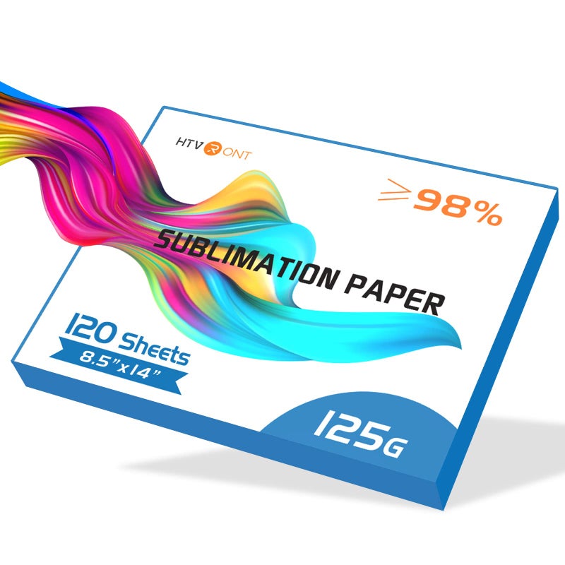 HTVRONT HTVRONT Sublimation Paper 85x14 Inch  120 Sheets Easy to Transfer Sublimation Paper for Tshirts Tumblers Mugs 85x14