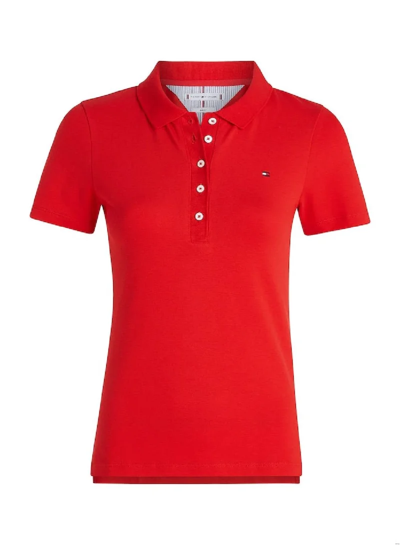 TOMMY HILFIGER 1985 Collection Flag Embroidery Slim Polo