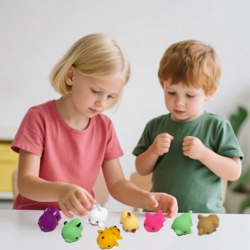 Ganjiang Giant Mochi Squishy 8 Pack Adorable Soft Squishy Animals Stress Relief ToyKids Party Favor - Image 5