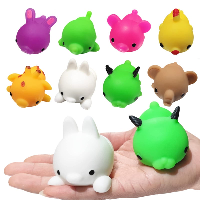 Ganjiang Giant Mochi Squishy 8 Pack Adorable Soft Squishy Animals Stress Relief ToyKids Party Favor - Image 3