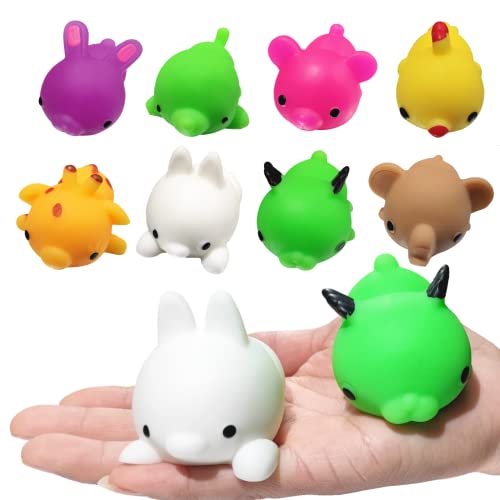 Ganjiang Giant Mochi Squishy 8 Pack Adorable Soft Squishy Animals Stress Relief ToyKids Party Favor - Image 1