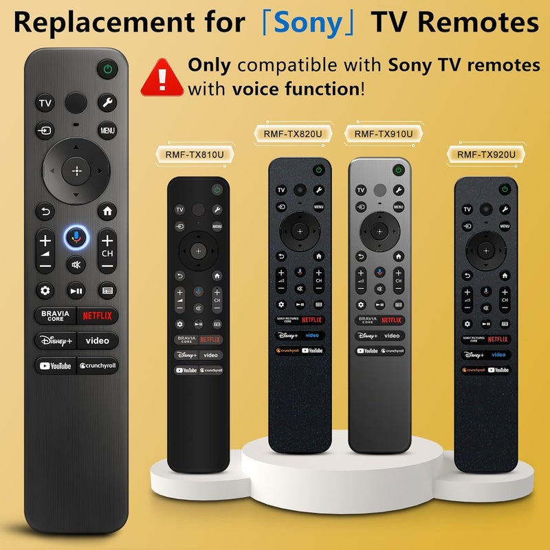 OMAIC Voice Remote for Sony-TV-Remote Control Replacement, for All Sony Bravia Google Smart TVs Series with Voice Function - Image 3