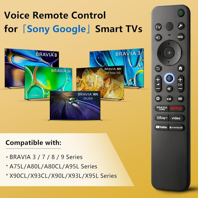 OMAIC Voice Remote for Sony-TV-Remote Control Replacement, for All Sony Bravia Google Smart TVs Series with Voice Function - Image 2