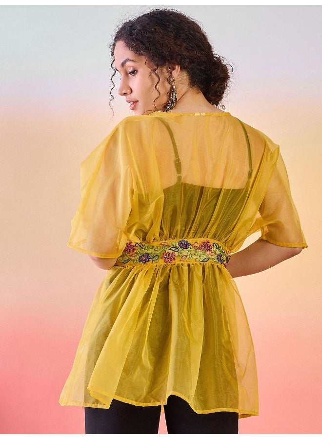 أيه كيه إس تونيك مطرز بياقة مستديرة - Image 5