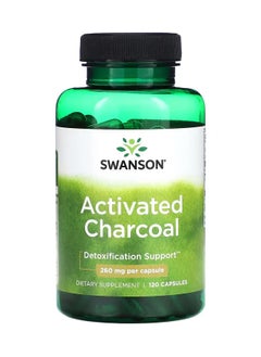 SWANSON Swanson, Activated Charcoal, 260 mg, 120 Capsules  - Image 1