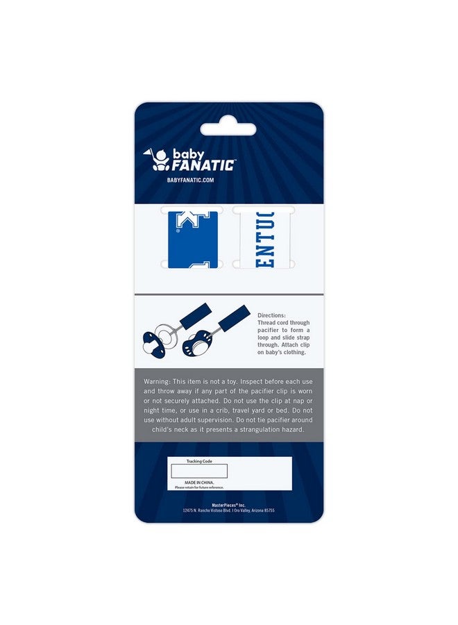 Baby Fanatic BabyFanatic Officially Licensed Unisex Pacifier Clip 2-Pack - NCAA Kentucky Wildcats - Officially Licensed Baby Apparel  - Image 2