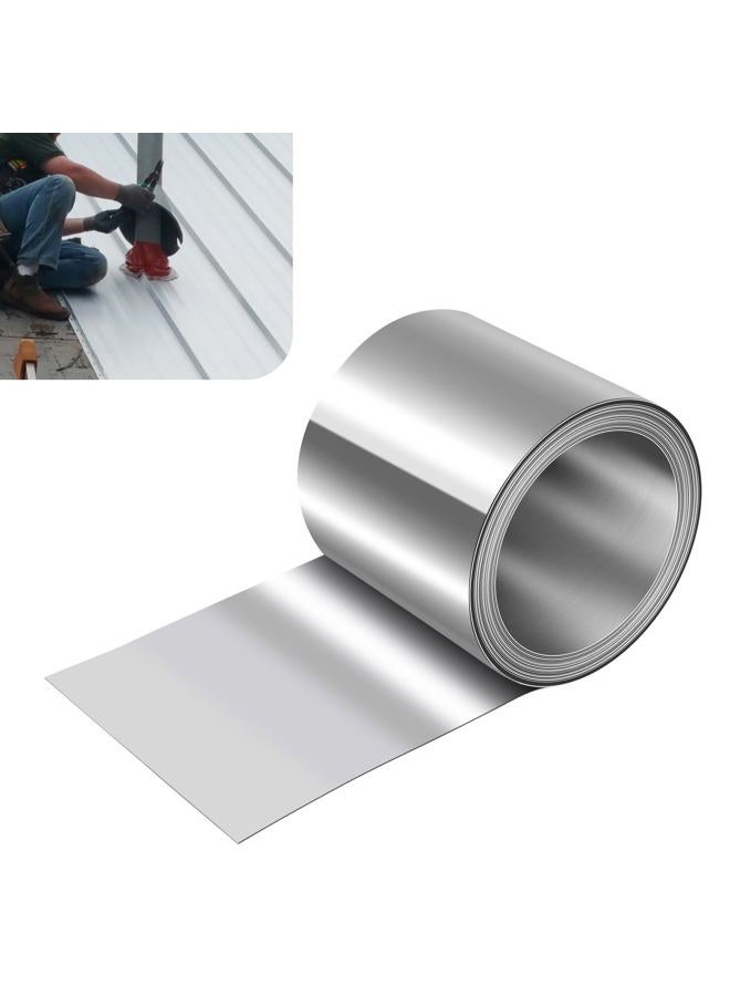 ELECTRAPICK Aluminum Flashing Roll,6in x 10ft Metal Roof Panels,32 Gauge (0.0078"/0.2mm) Aluminum Sheet Roll for Roofing Panels and DIY, Outdoor Gardens,Sealing Windows Doors, Stains Prevention - Image 1