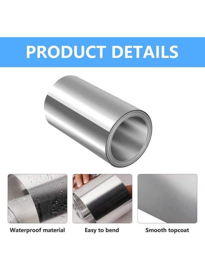 ELECTRAPICK Aluminum Flashing Roll,6in x 10ft Metal Roof Panels,32 Gauge (0.0078"/0.2mm) Aluminum Sheet Roll for Roofing Panels and DIY, Outdoor Gardens,Sealing Windows Doors, Stains Prevention - Image 4