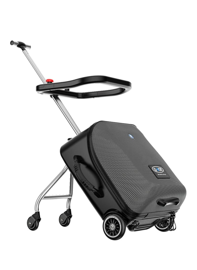 Q-Box Large Suitcases with Child Seat Design,Expandable Luggage with Spinner Wheels  - Image 1