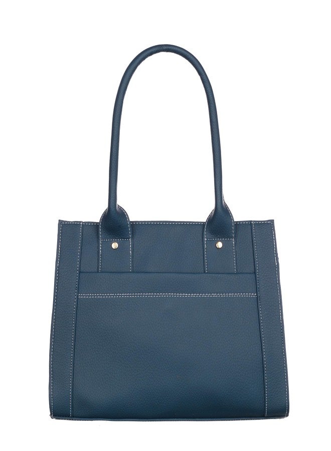 Fostelo Women's Ocean Side Satchel Tote Handbag for Women | Ladies Purse | Stylish Shoulder Bag | Gift For Women | Blue - Image 4
