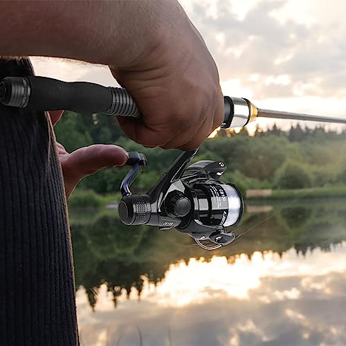 mouhike Telescopic Fishing Rod Reel Full Kit Fishing Line Lures for Beginner All-in-One 1.7M/5.58FT Light-Weight Fishing Rod+Spinning Reel+Line+Lures Set+Carry Bag for Kids Youth Outdoor Travel Bass Trout - Image 2
