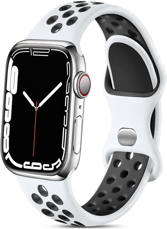 Lerobo - Lerobo Sport Band Compatible with Apple Watch Band 38mm 40mm 41mm 45mm 44mm 42mm 49mm for Women Men,Soft Silicone Breathable Wristband Replacement Strap for iWatch Ultra 2 SE Series 9 8 7 6 5 4 3 2 1 - Image 1