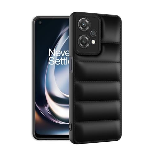 Plus Puffer Case Camera Protection Soft Back Cover for OnePlus Nord CE 2 Lite - Black - Image 2