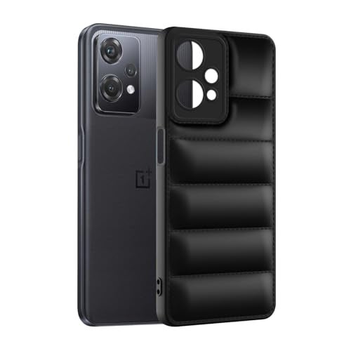 Plus Puffer Case Camera Protection Soft Back Cover for OnePlus Nord CE 2 Lite - Black - Image 3
