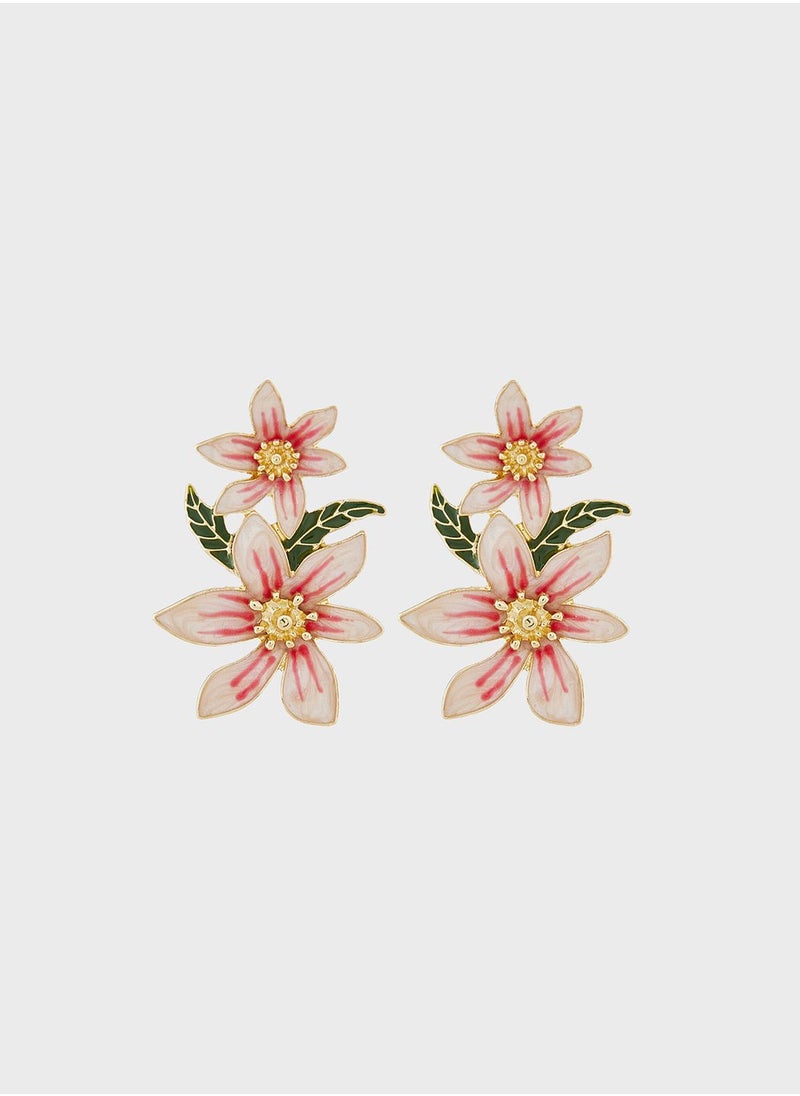 Ginger - Statement Floral Earrings - Image 1