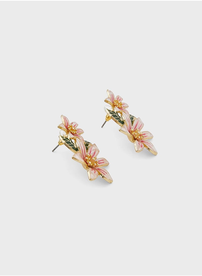 Ginger - Statement Floral Earrings - Image 1