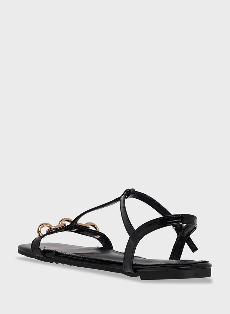 ELLA Flat Sandal With Anke Strap - Image 3