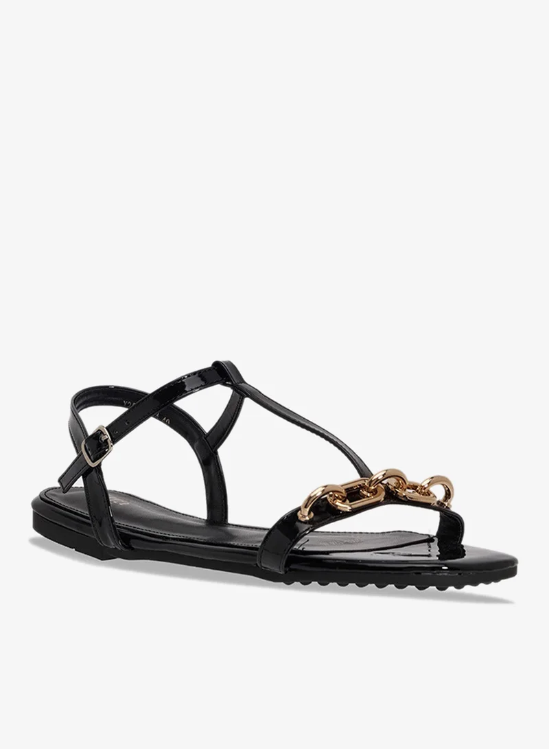 ELLA Flat Sandal With Anke Strap