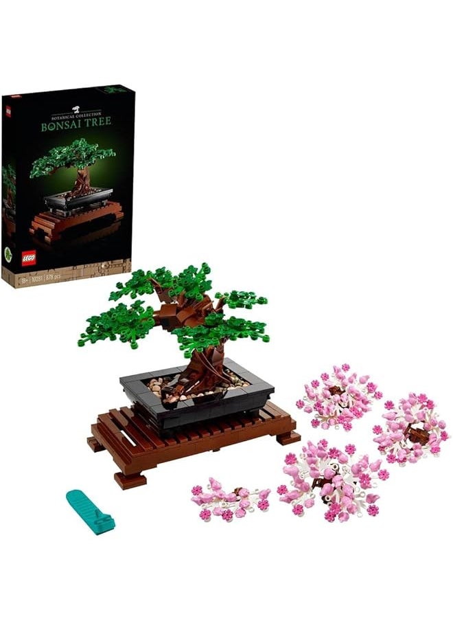 LEGO - Icons Bonsai Tree 10281 Building Blocks Toy Set Flowers Botanical Collection 878 Pieces - Image 1