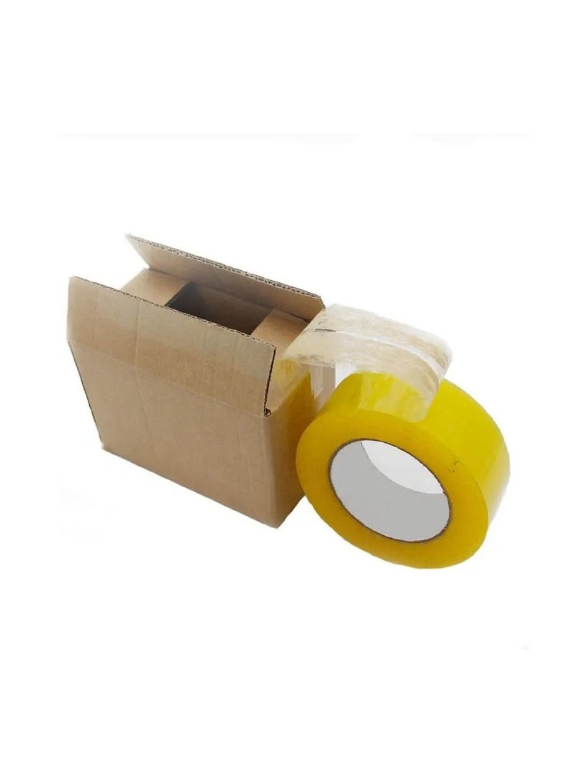 Yuwell Pack Of 6 Pcs Packing Tape For Sealing Parcel Boxes Use For Office Supplies And Home Packing Tape 100Y 48MMX45MIC  - Image 2
