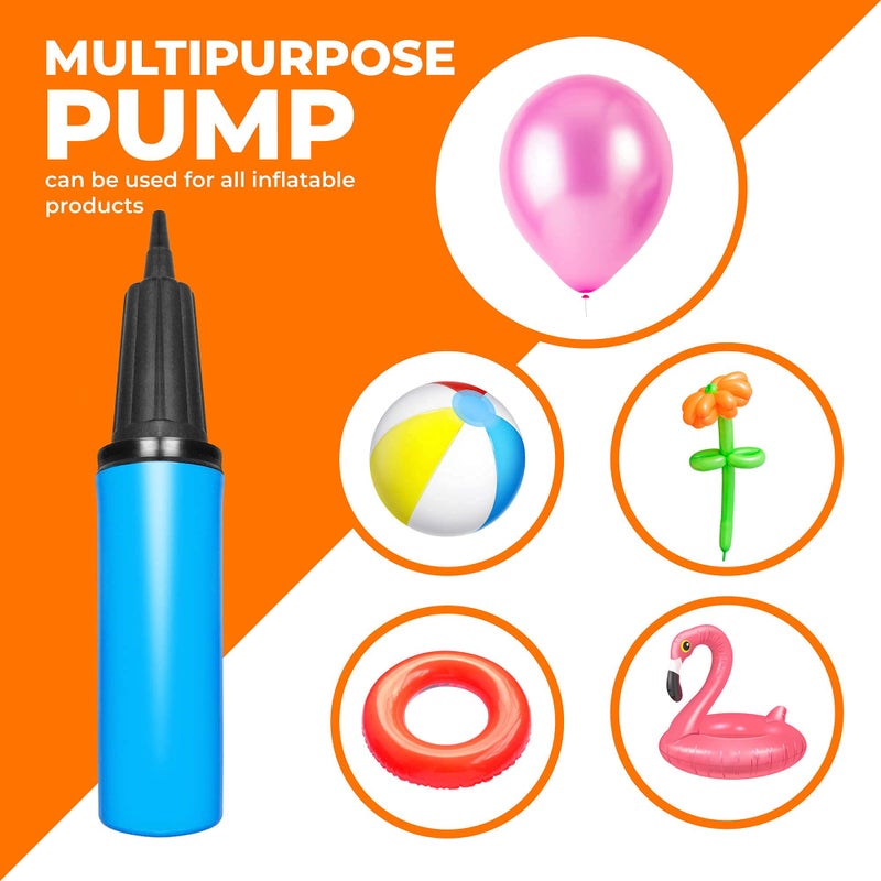 TIALLY Hand Air Pump for Balloons - 9" Portable Manual Balloon Pump, Mini Hand Pump for Inflatables, Pool Floats, Party Garlands, Exercise and Yoga Balls - Image 5