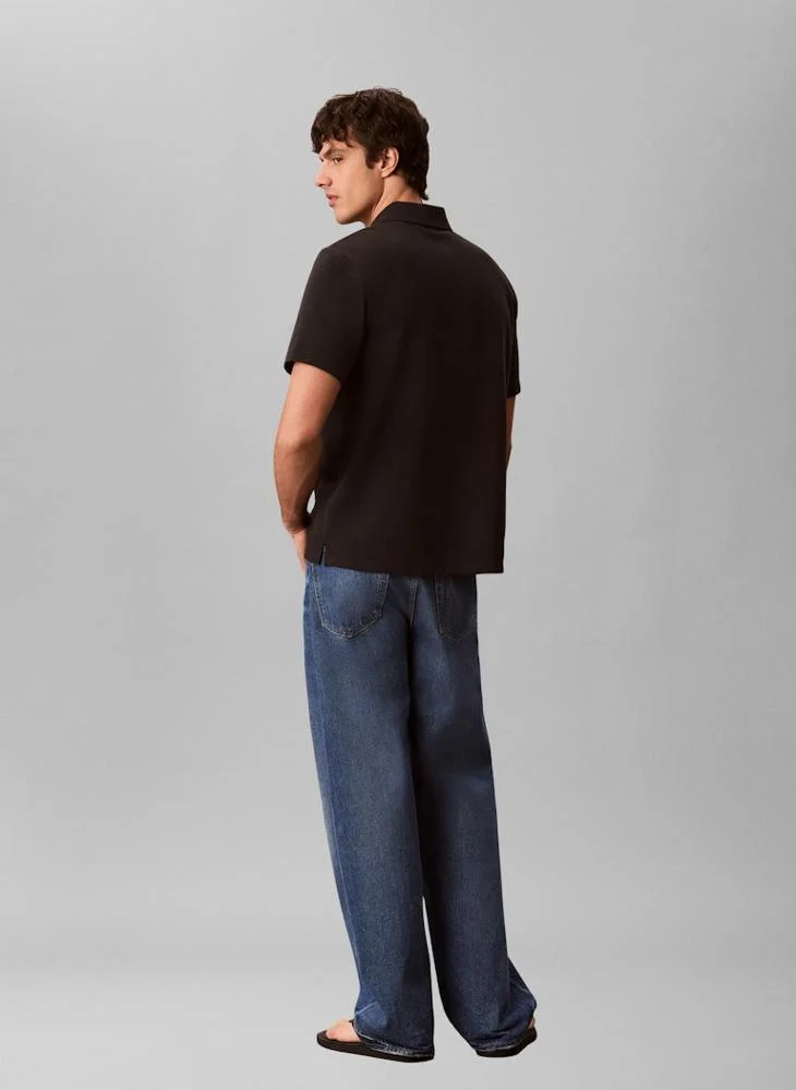 Calvin Klein Jeans Casual Monologo Pique Polo