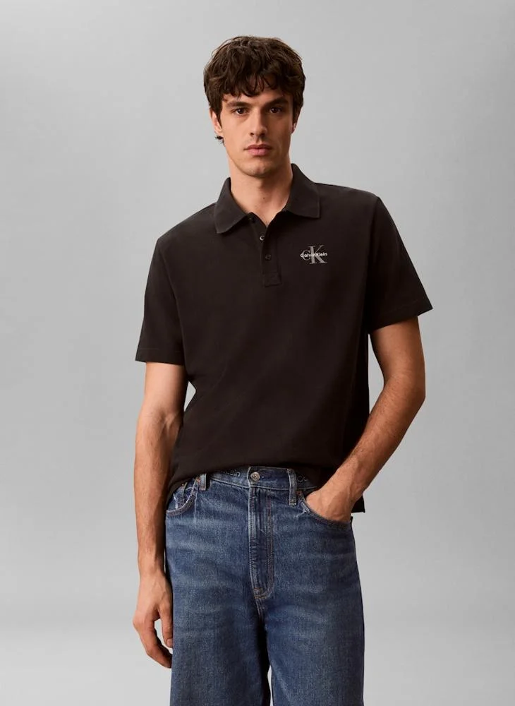 Calvin Klein Jeans Casual Monologo Pique Polo