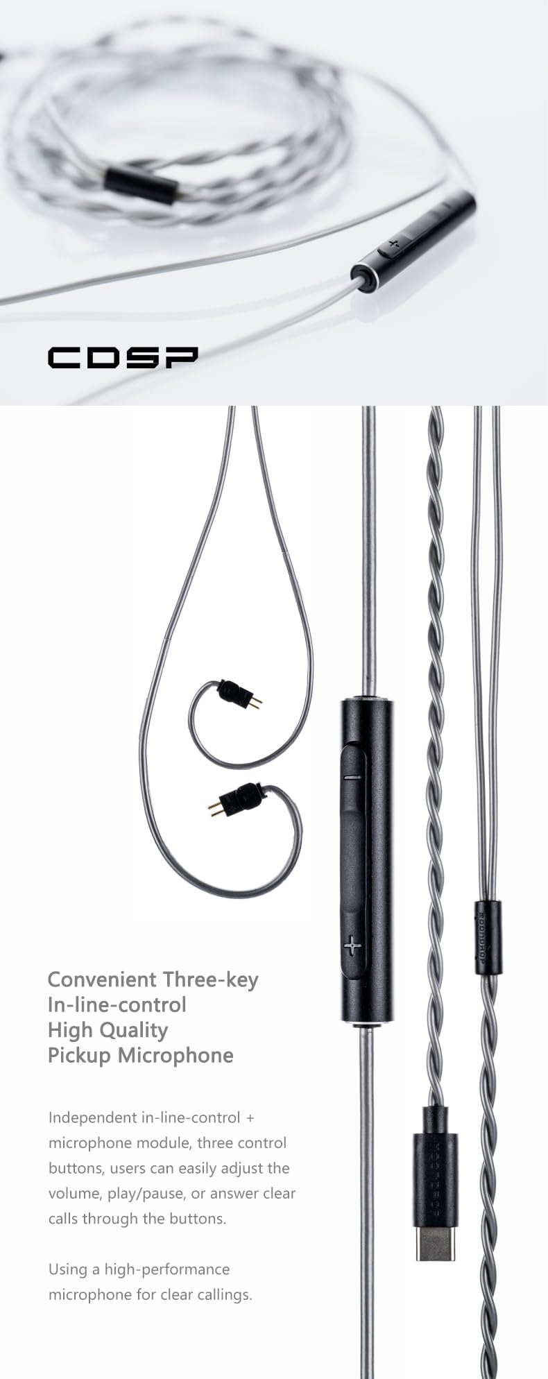 Moondrop CDSP New Online Interactive DSP USB-C Earphone Upgrade Cable for Portable Wired HiFi Earphone - Image 3