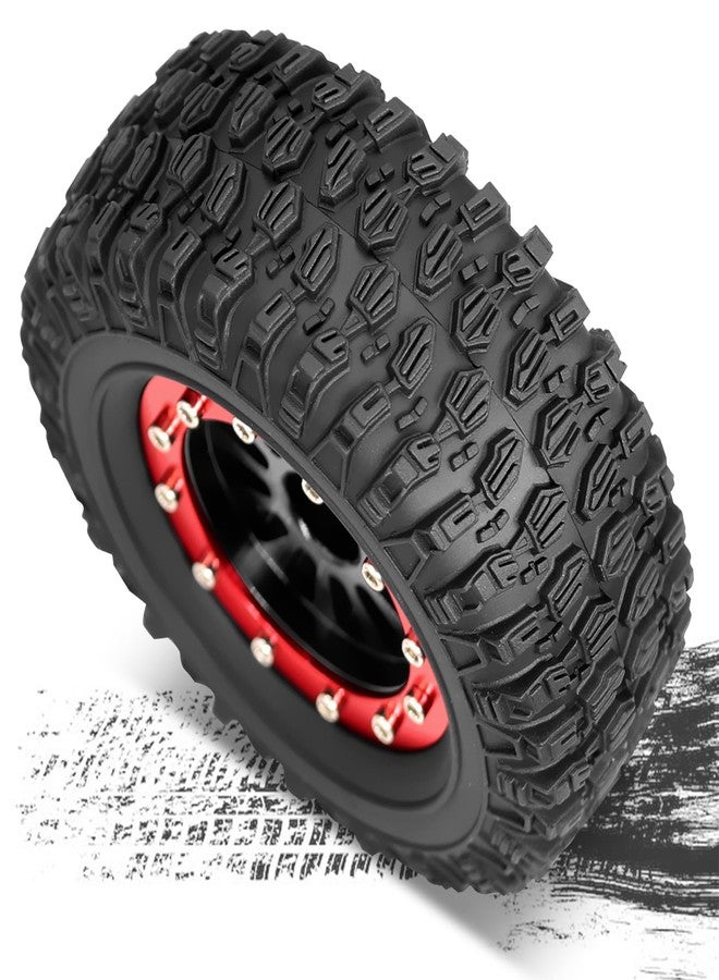 OGUNKE عجلات OGRC 1.3 مع إطارات مطاطية لجميع التضاريس لسيارة TRX4M SCX24 RC كراولر - 66 * 25 مم (C-أسود) - Image 4