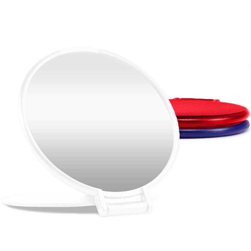 MOMIRA Compact Mirror Bulk Round Makeup Mirror for Purse Set of 3 26L x 237W 3colors