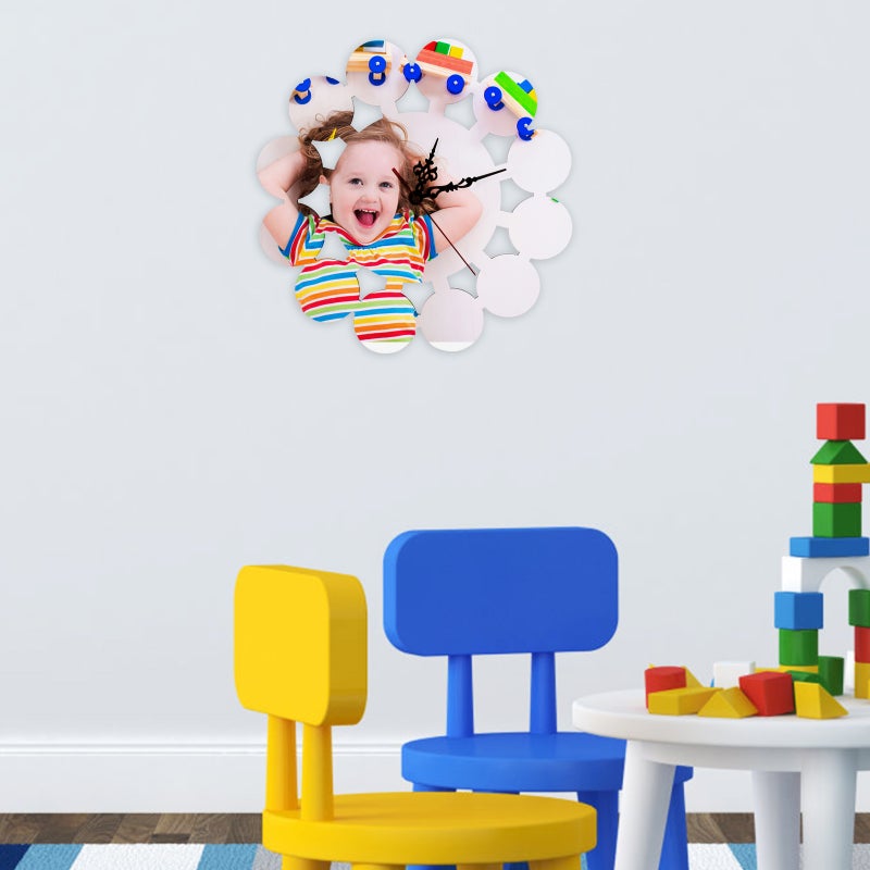 DIY Sublimation Wall Clock Heat Transfer Hanging Blank Clock Decoration No Battery - Image 4